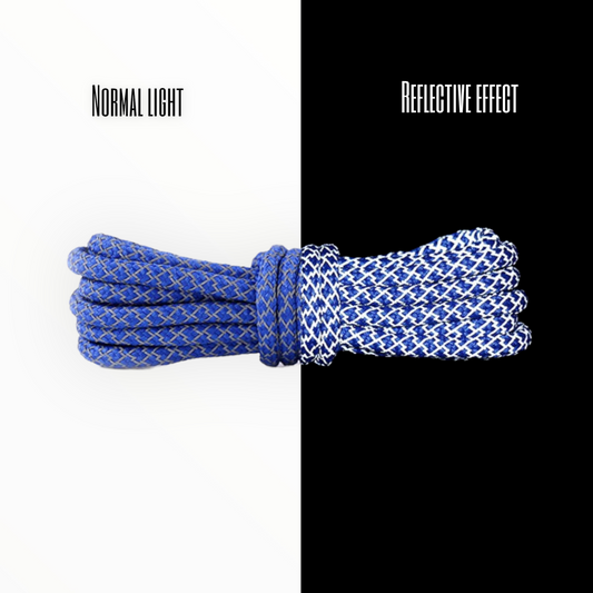 Royal Blue Reflective Rope Laces