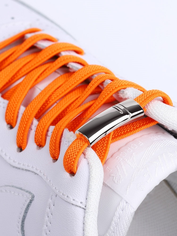 Orange Magnetic No Tie Shoelace