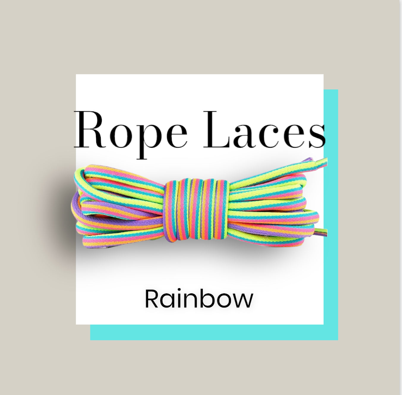 Rainbow Rope Laces