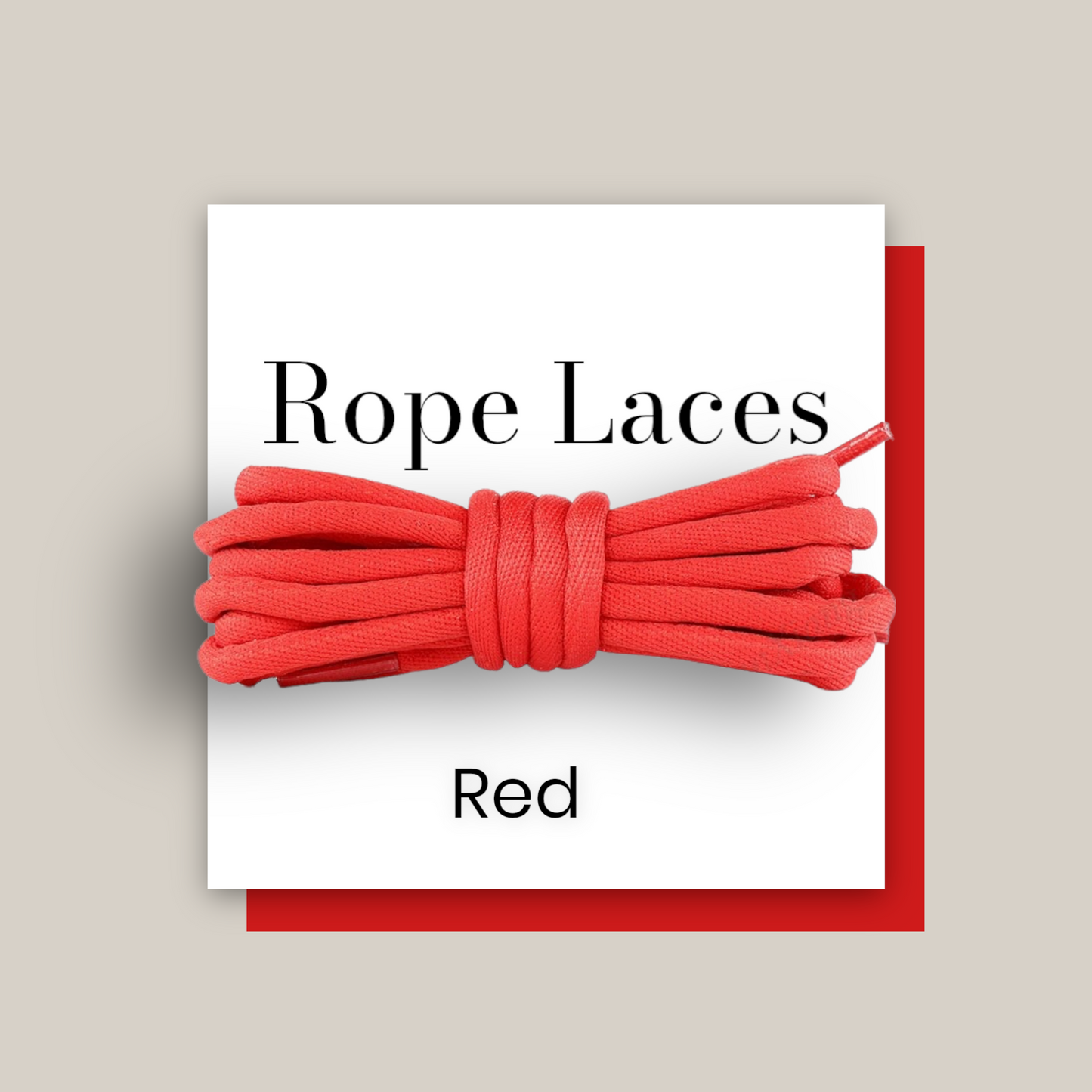 Red Rope Laces