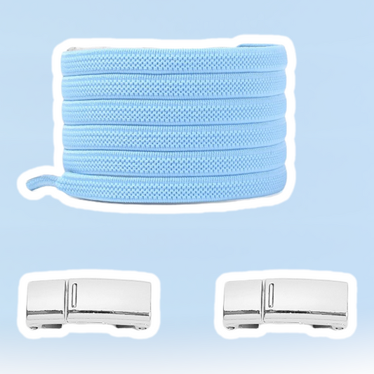 Light Blue Magnetic No Tie Shoelace