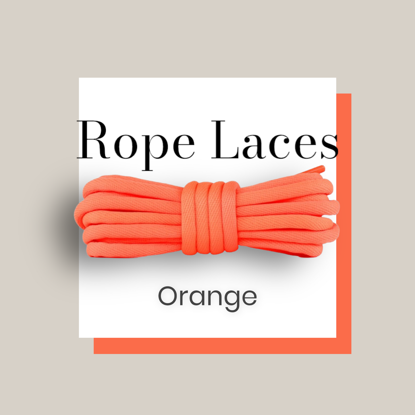 Orange Rope Laces