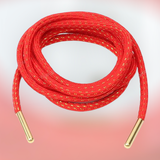 Red, Metal tip Rope Laces