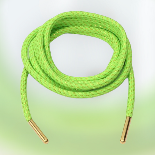 Green, Metal tip Rope Laces