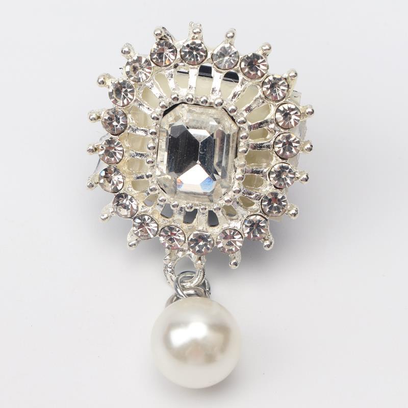 Rhinestone and Pearl Shoe Charms