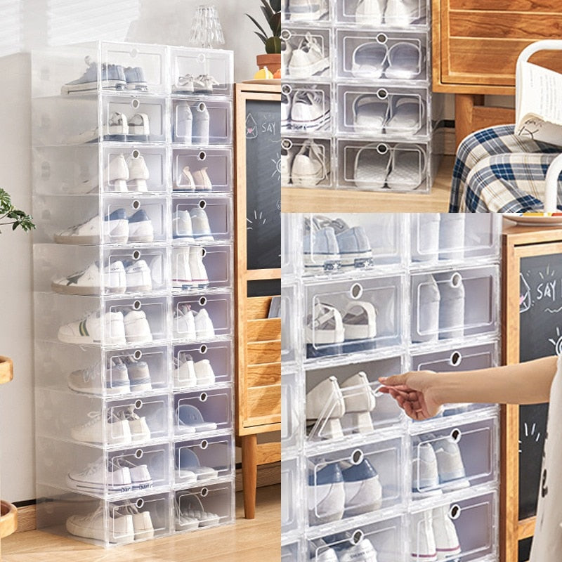 Clear Shoe Storage and organization