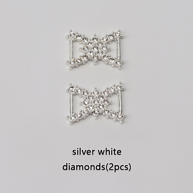 Luxury Rhinestone 2pc Shoe Charms