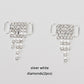 Luxury Rhinestone 2pc Shoe Charms