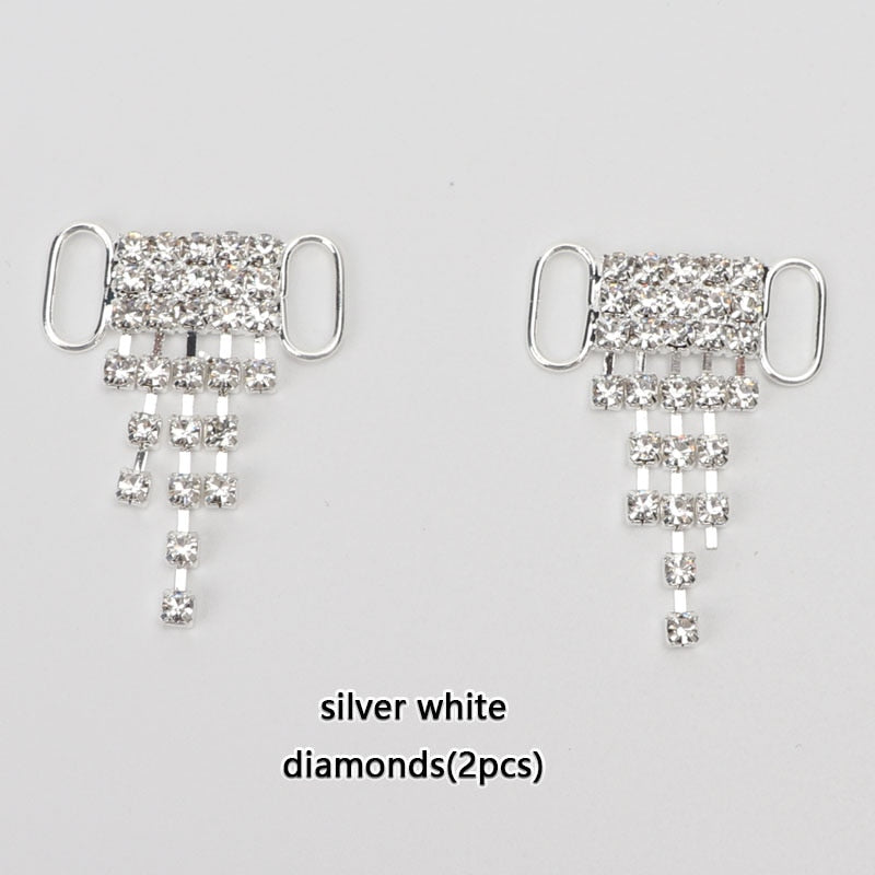 Luxury Rhinestone 2pc Shoe Charms