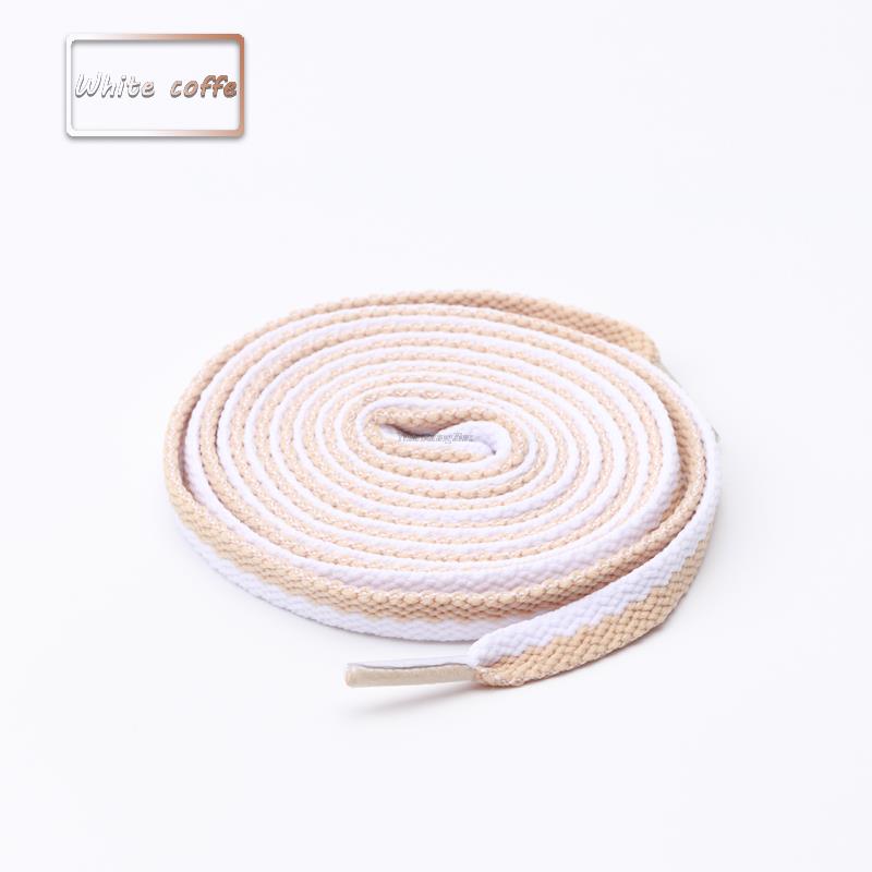 63 inch Striped Two tone Flat Laces