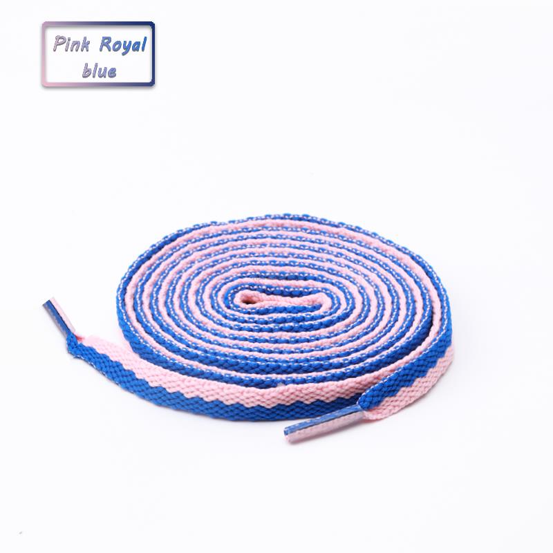 63 inch Striped Two tone Flat Laces