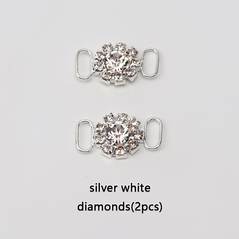 Luxury Rhinestone 2pc Shoe Charms