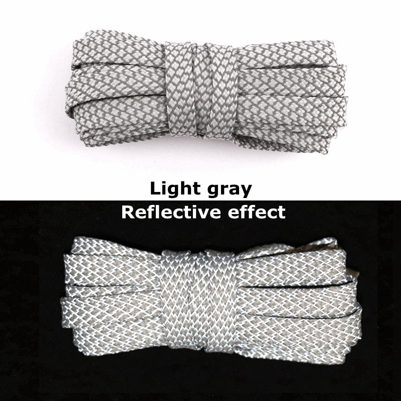 63 inch Reflective Flat Laces