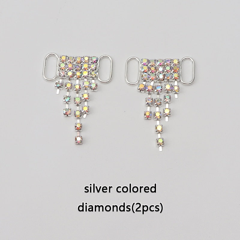 Luxury Rhinestone 2pc Shoe Charms