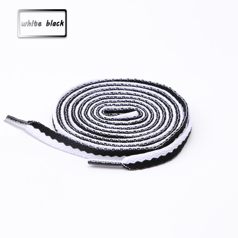 63 inch Striped Two tone Flat Laces