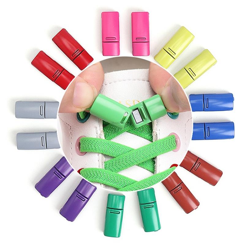 Colorful White Magnetic No tie Laces