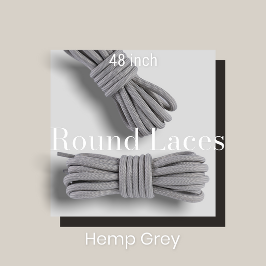 Hemp Grey Rope Laces