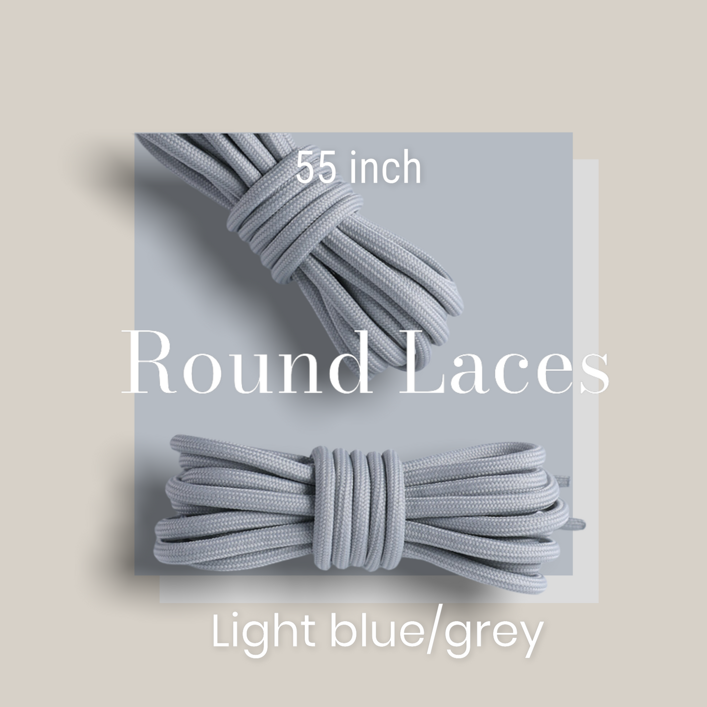 Light Grey Rope Laces