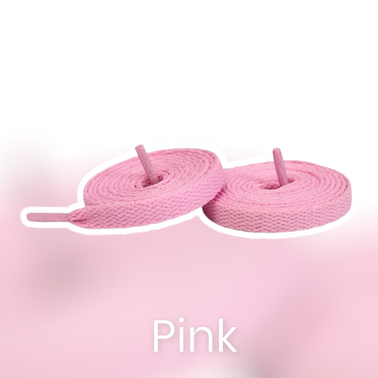 Pink Flat Laces